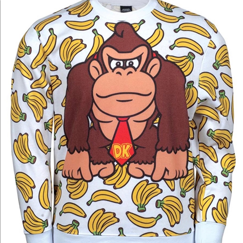 Nintendo Donkey Kong Banana All Over Print Sweater